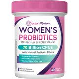 Doctor's Recipes Probiotics para mujeres: 70 mil millones CFU para uso diario