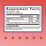 Vitamina C en Doctor's Recipes mejora absorción del hierro.