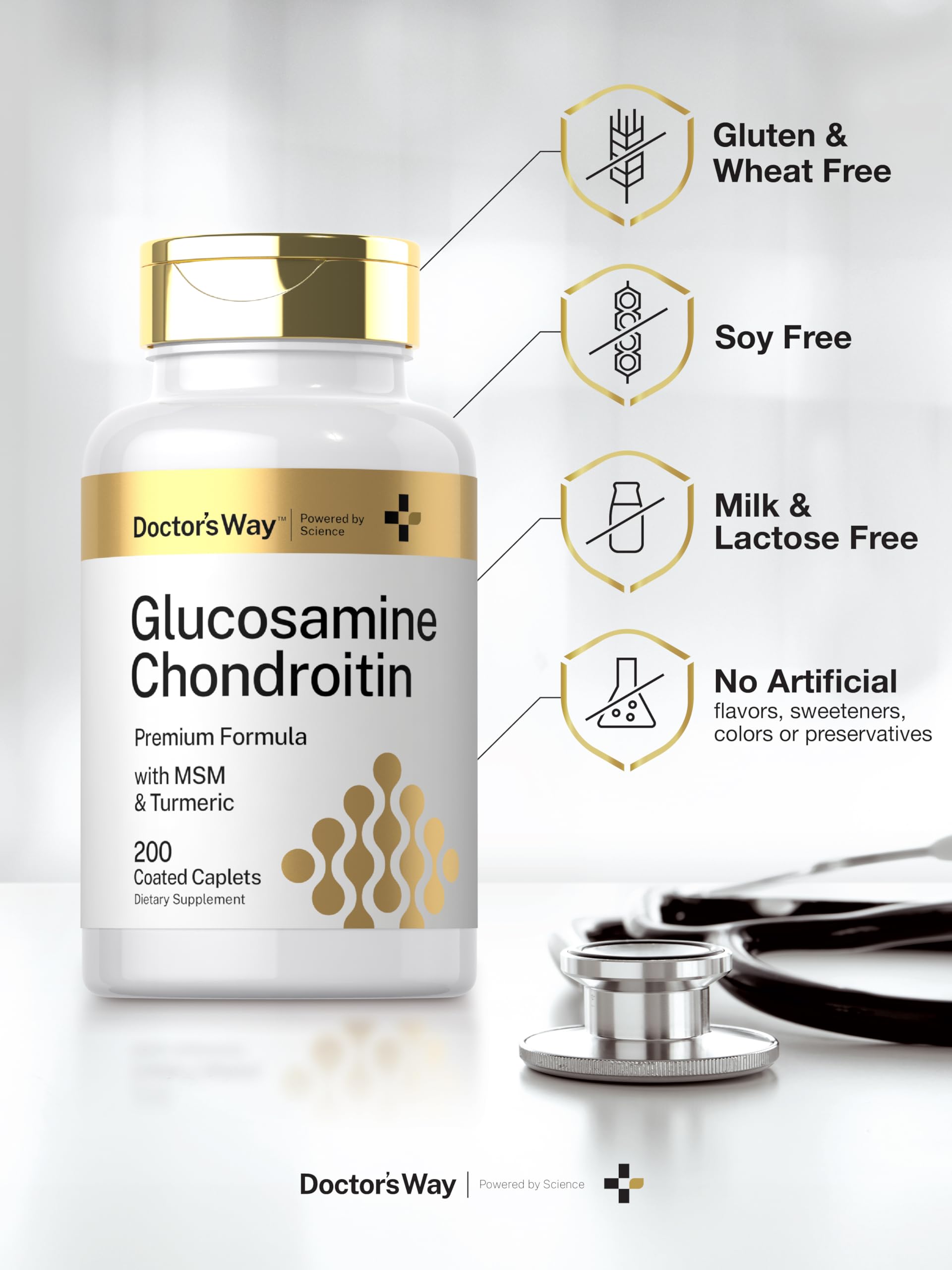 Doctor's Way caplets sin sabor artificial para consumo limpio