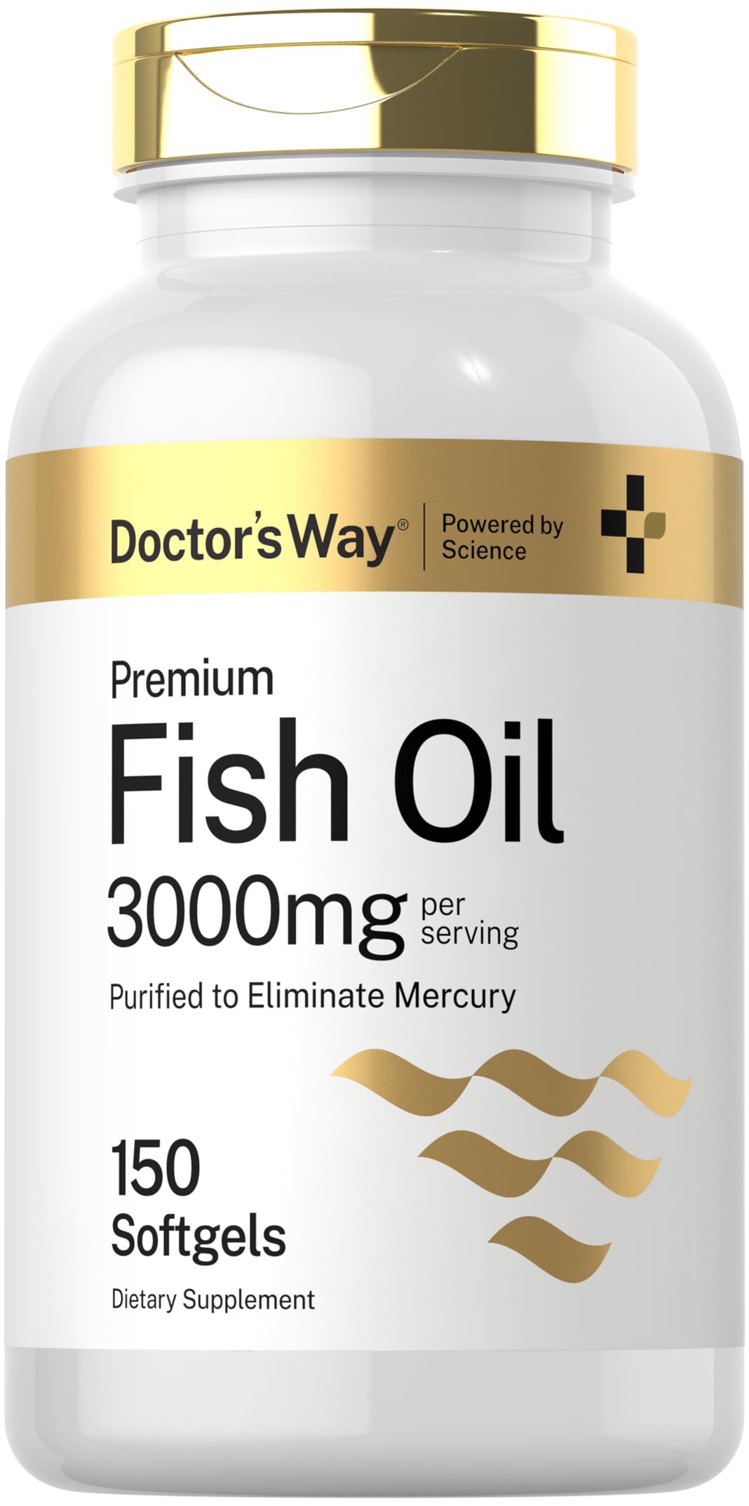 Doctor's Way Fish Oil 3000mg: botella frontal para uso diario