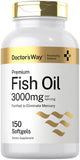 Doctor's Way Fish Oil 3000mg: botella frontal para uso diario