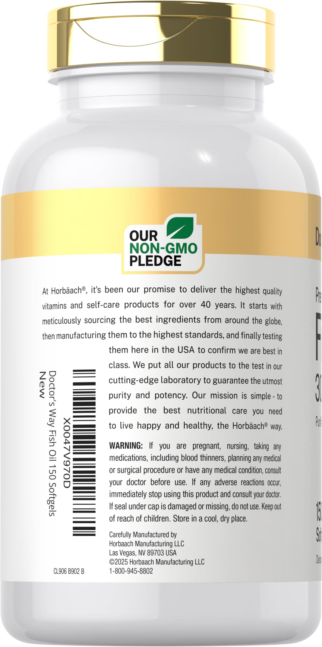 Etiqueta resalta EPA y DHA en Doctor's Way Fish Oil