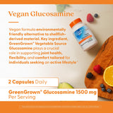 Empaque en caja de Doctor's Best glucosamina vegana para estilo de vida activo.