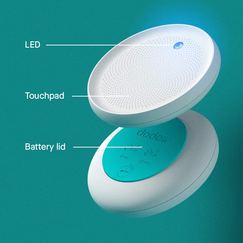 Ambiente cálido con luz de Dodow para favorecer el sueño