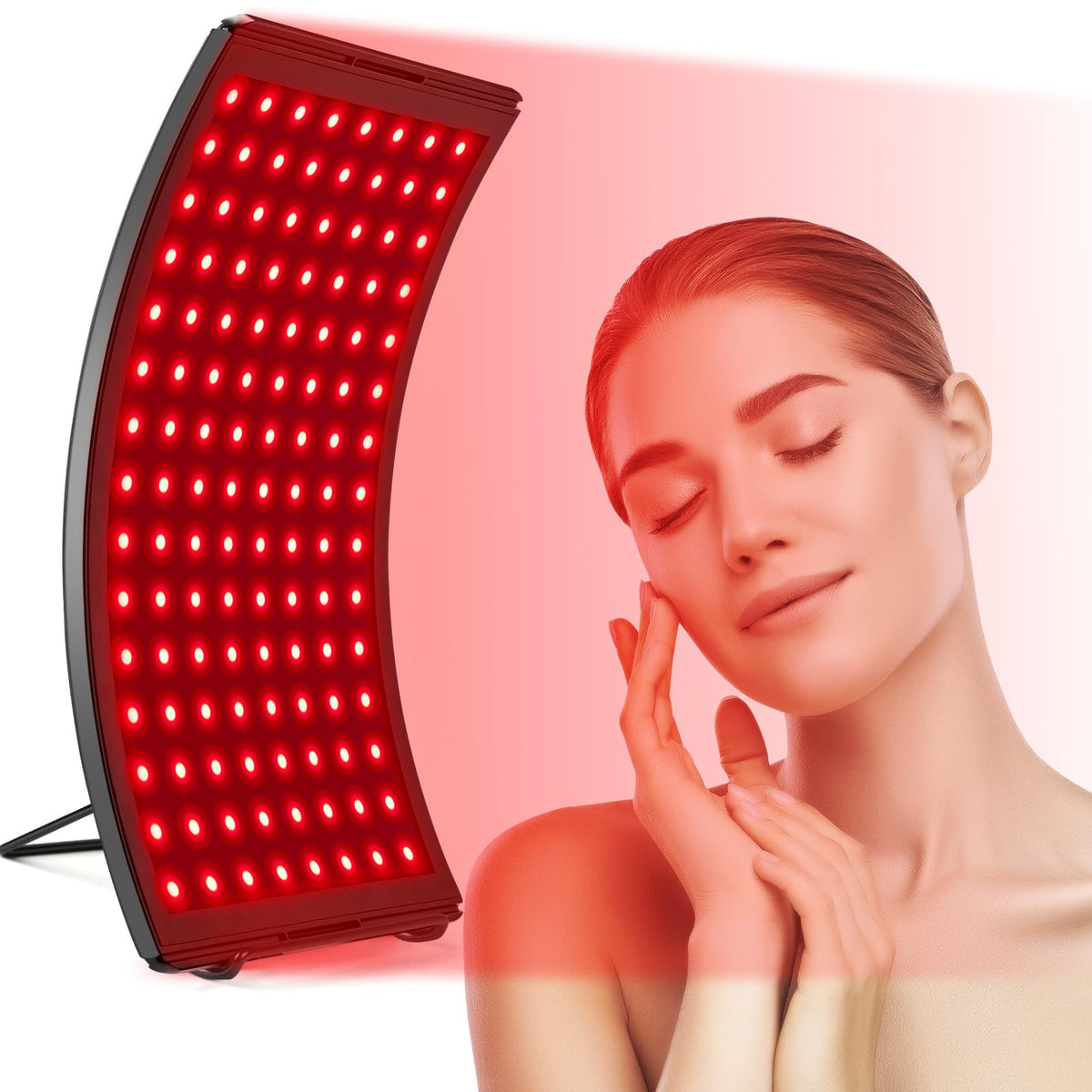 Doinart Luz Roja Rostro: apoyo diario para el cuidado de la piel y relajación facial.