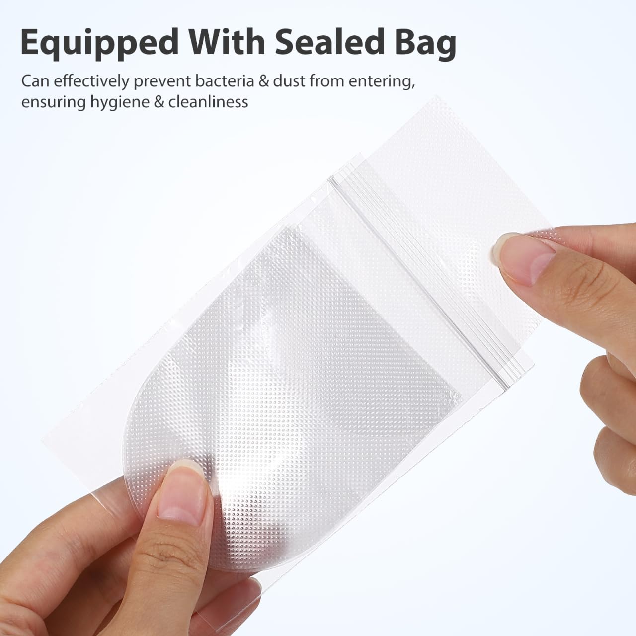 Cubiertas transparentes de lengua para facilitar la higiene.