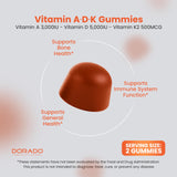 Gomitas ADK Dorado Nutrition con textura gomosa para consumo diario