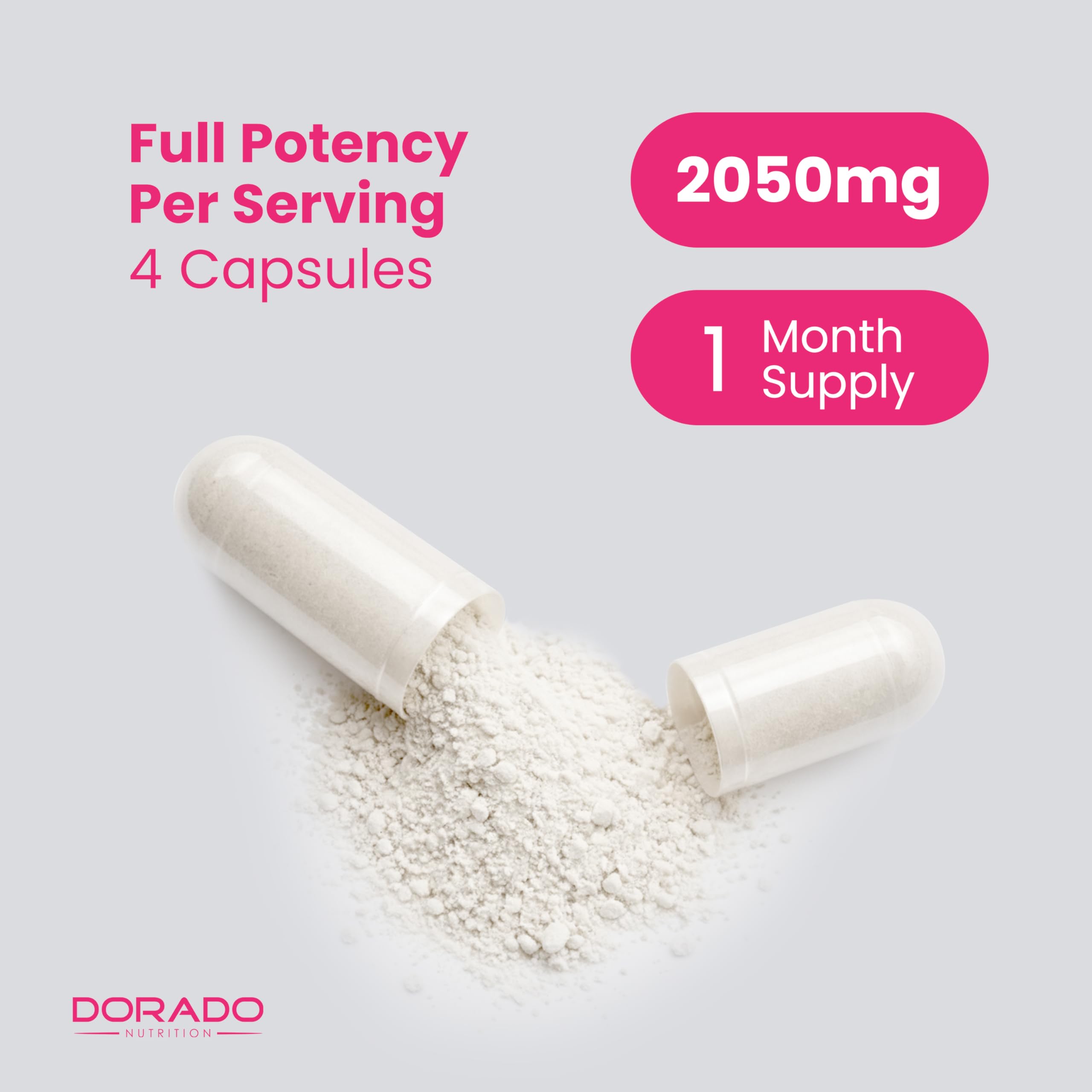 Dorado Nutrition para bienestar femenino en cápsulas diarias.