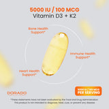 Capsulas suaves veganas Dorado Nutrition listas para uso diario.