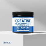 Textura micronizada de la Creatina Monohidrato de Dorado Nutrition, dosis compacta para sesiones intensas.