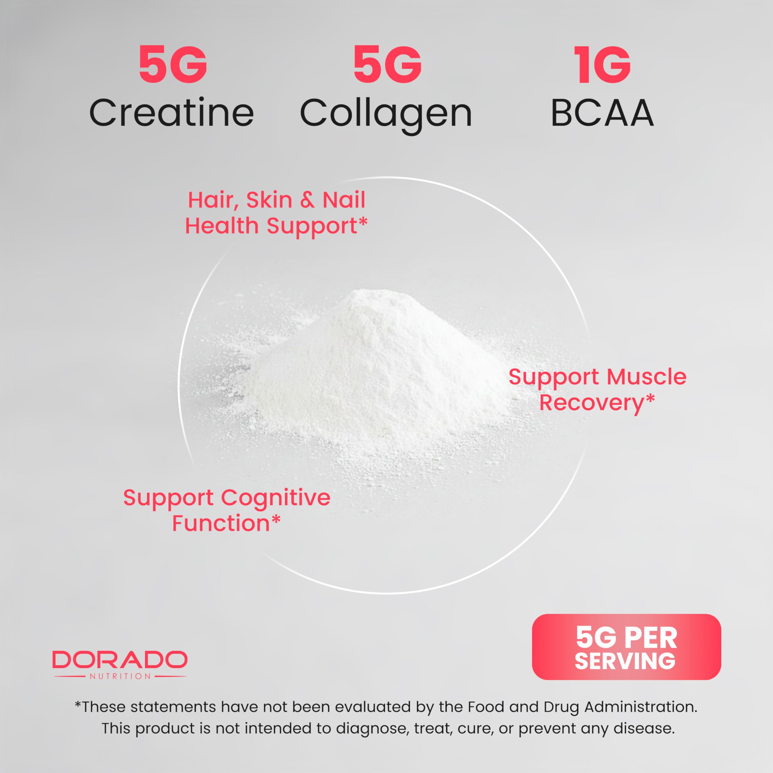 Dorado Nutrition Ingredientes activos 11000 mg por porción en polvo