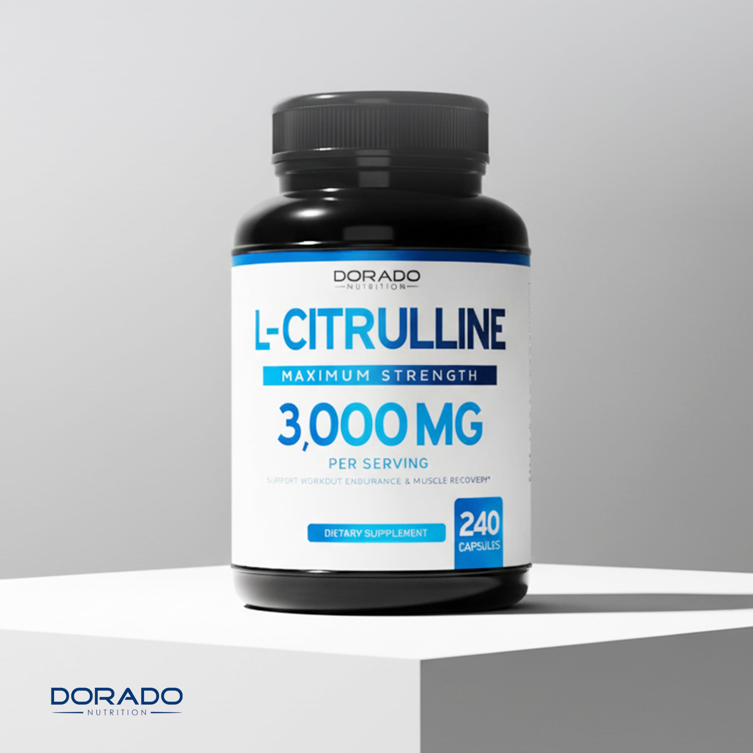 Dorado Nutrition L Citrulline, fabricado en EE.UU. con GMP.