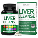 Dorado Nutrition Liver Cleanse, botella frontal, ideal para comenzar una rutina de apoyo hepático.