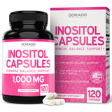 DORADO NUTRITION Myo-Inositol cápsulas en botella, apoyo diario al equilibrio hormonal