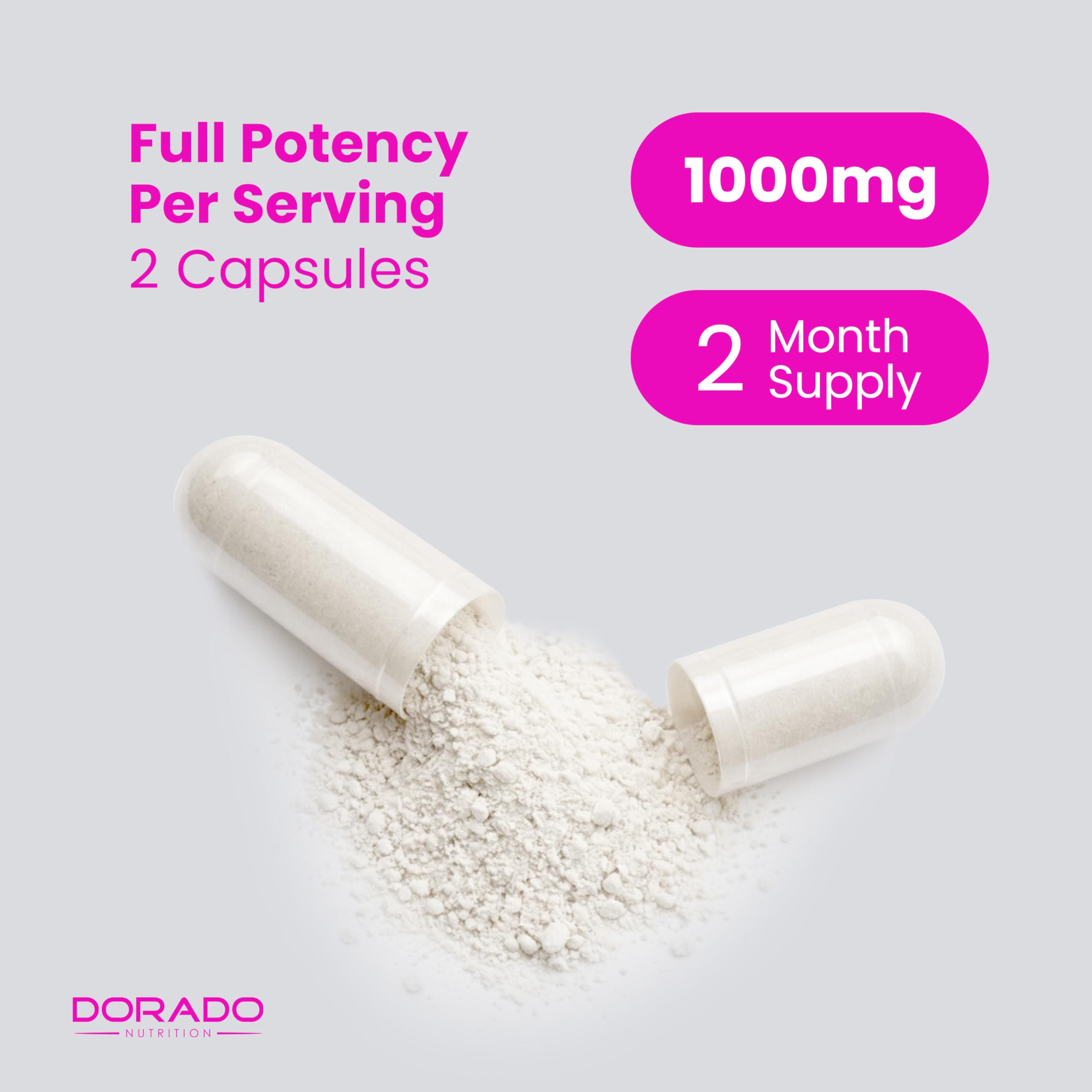 Fórmula limpia de Dorado Nutrition Myo-Inositol, sin azúcares ni aditivos