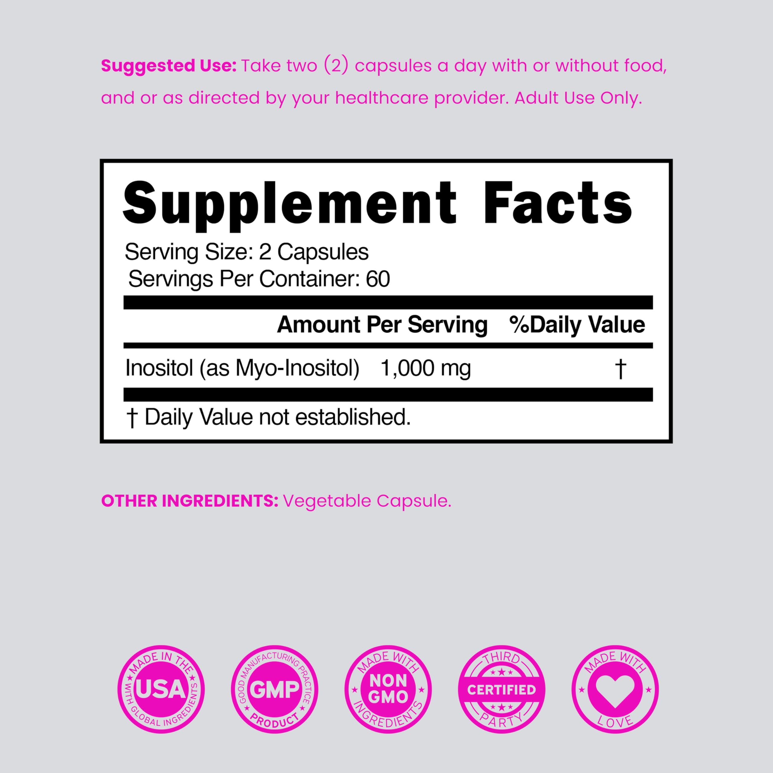 Sello de prueba de terceros en el envase de Dorado Nutrition Myo-Inositol