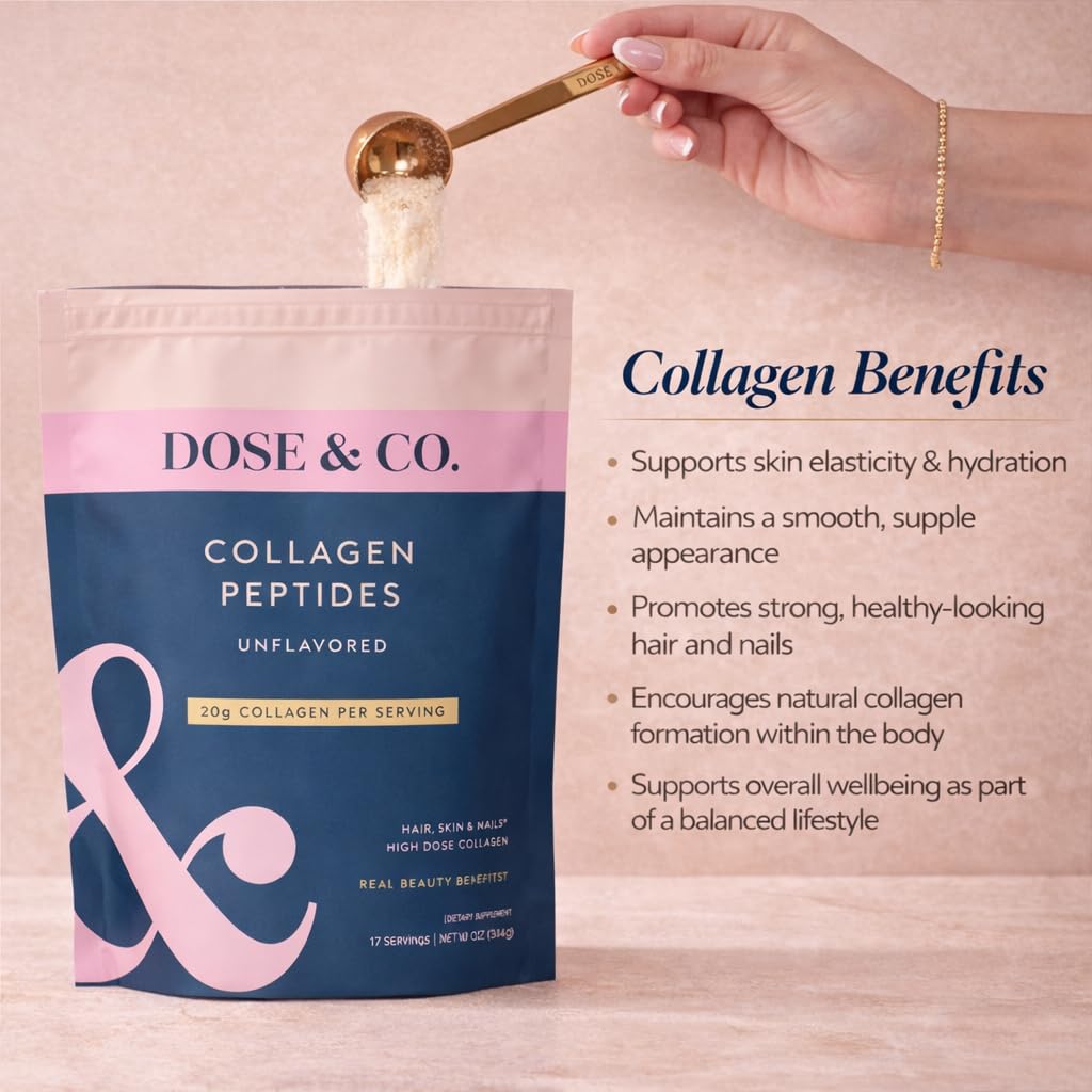 DOSE & CO. Colágeno hidrolizado tipo I y III para piel y cabello.