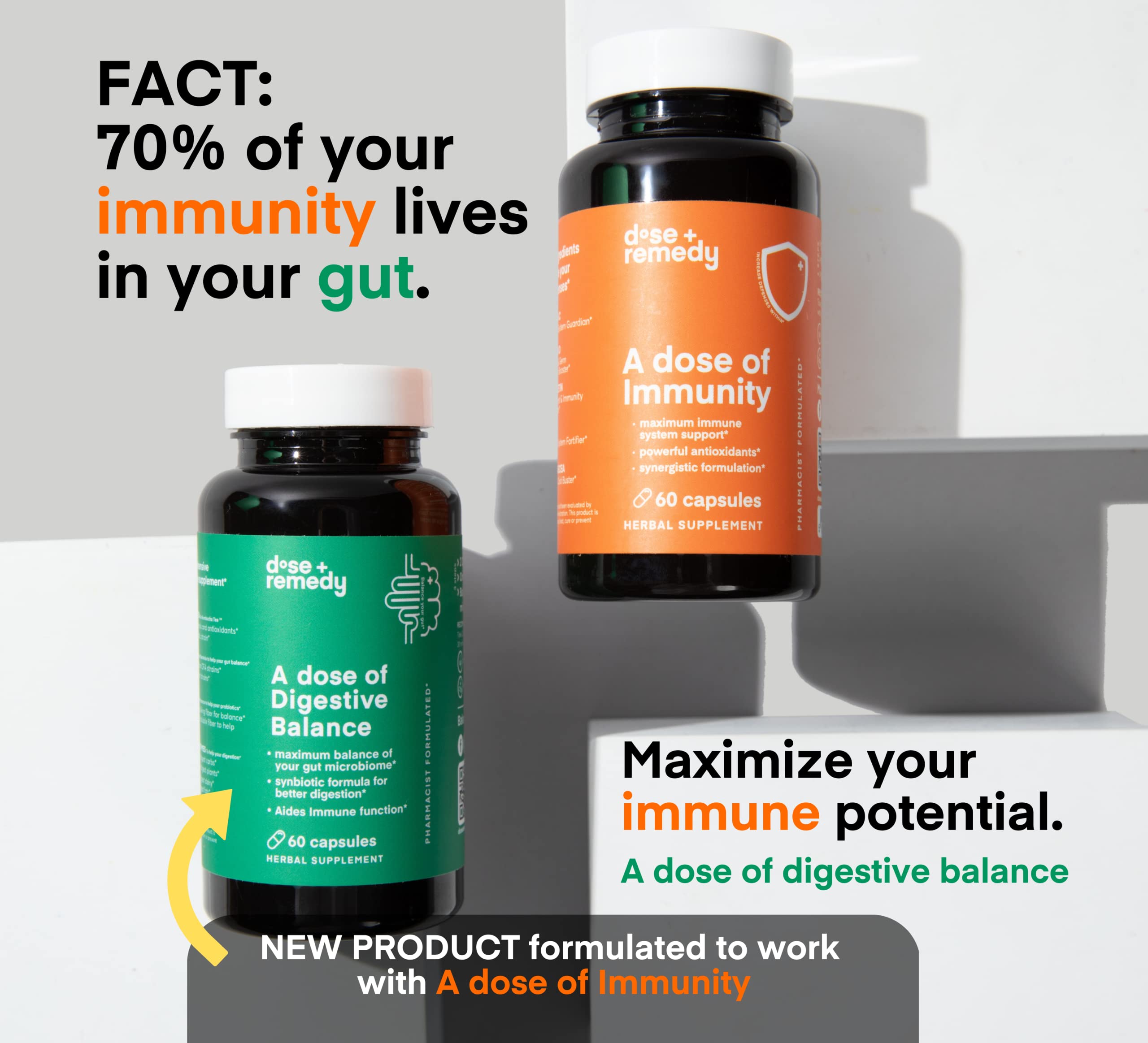 Dose + Remedy: vitamina D en botella para un aporte de nutrientes.