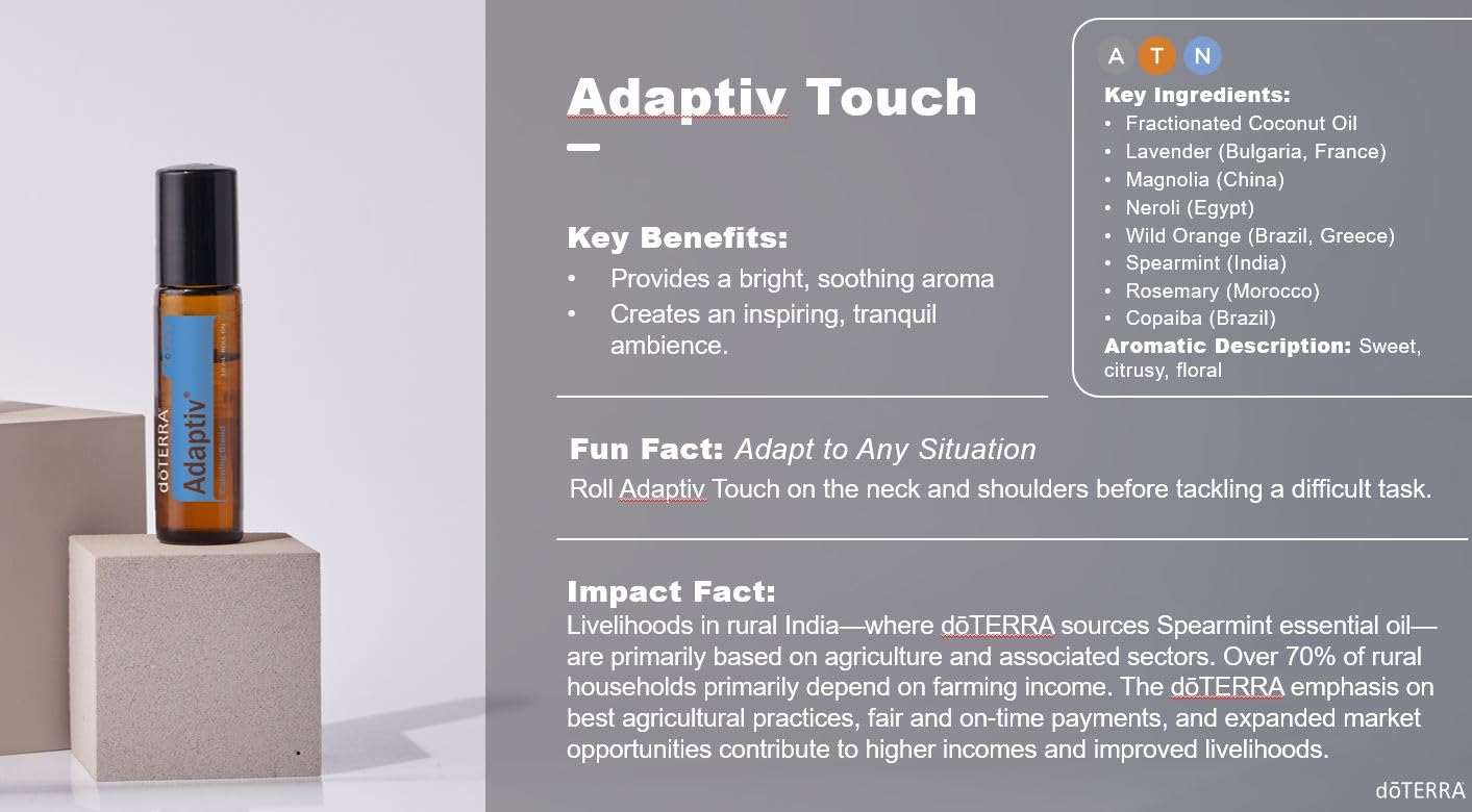 doTERRA Adaptiv difusor de aromaterapia para crear calma en cualquier espacio.