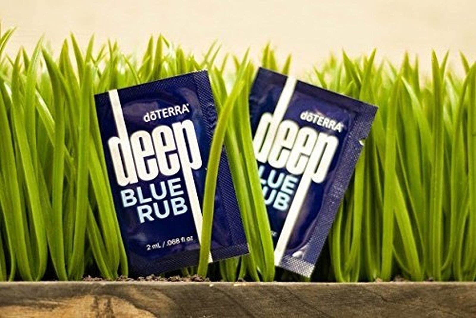 doTERRA Deep Blue aplicación en piel con sensación refrescante para músculos tensos.