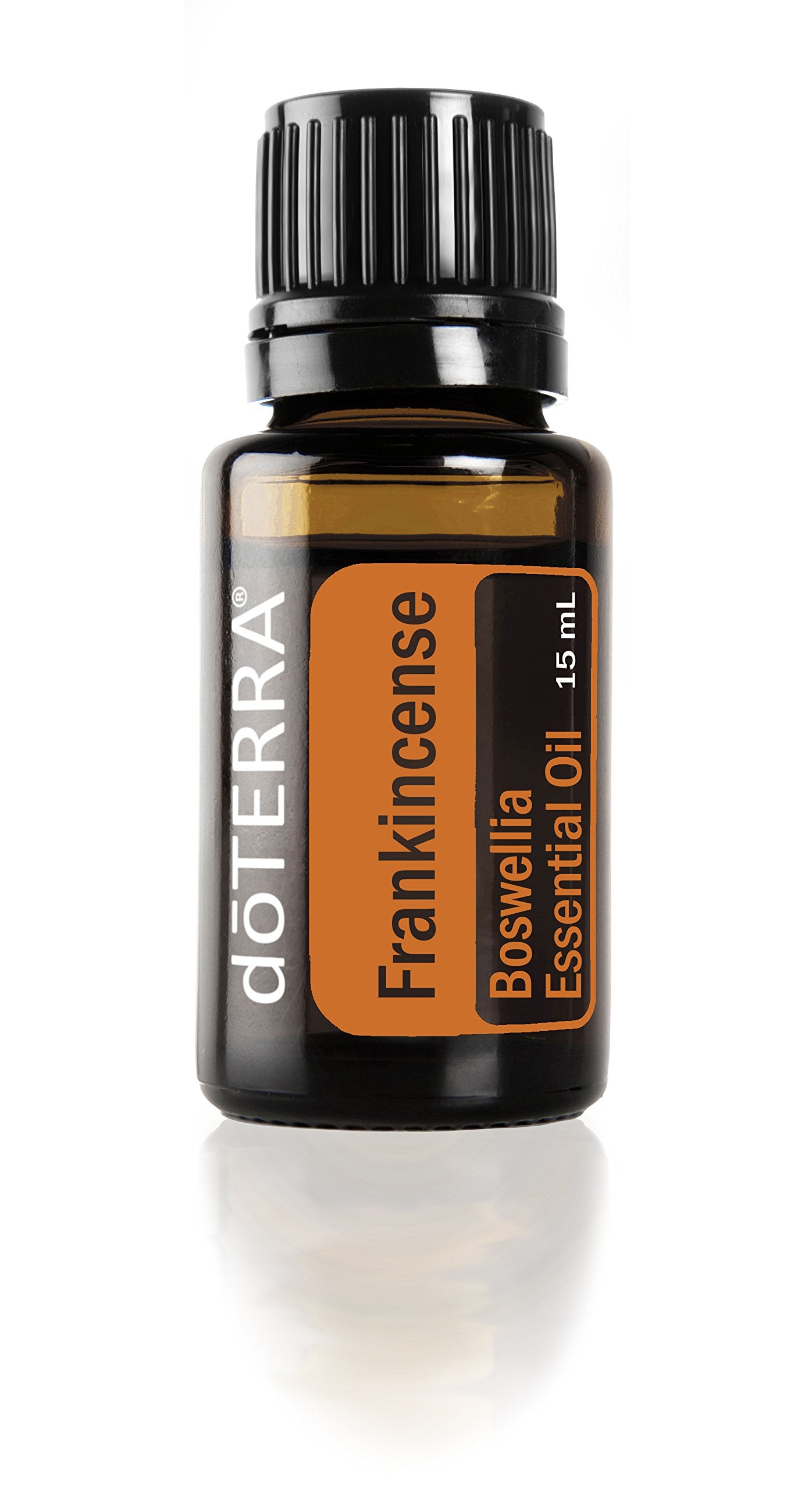 doTERRA incienso: frasco de aceite esencial con aroma cálido para equilibrar el ánimo.