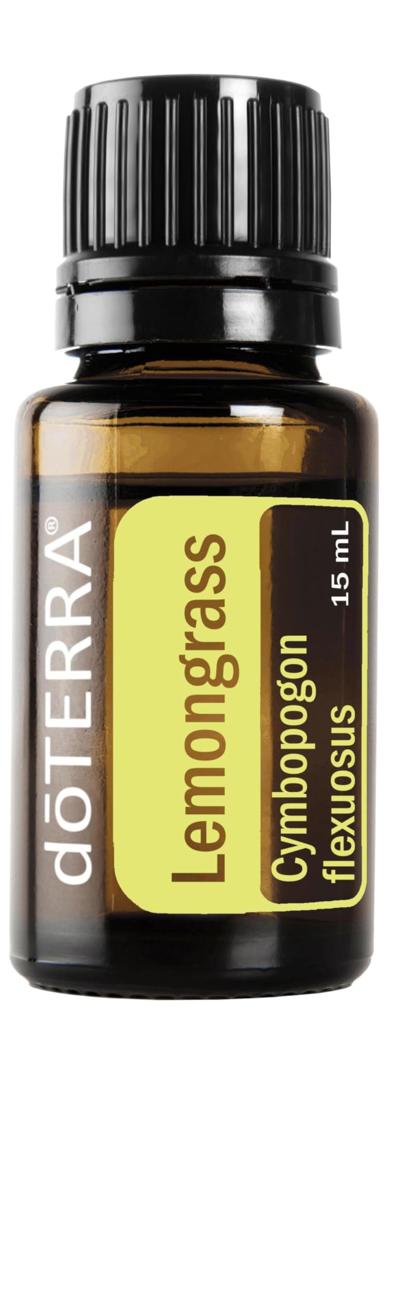 doTERRA Lemongrass Aceite Esencial 15 mL en frasco para masajes suaves y aromáticos.
