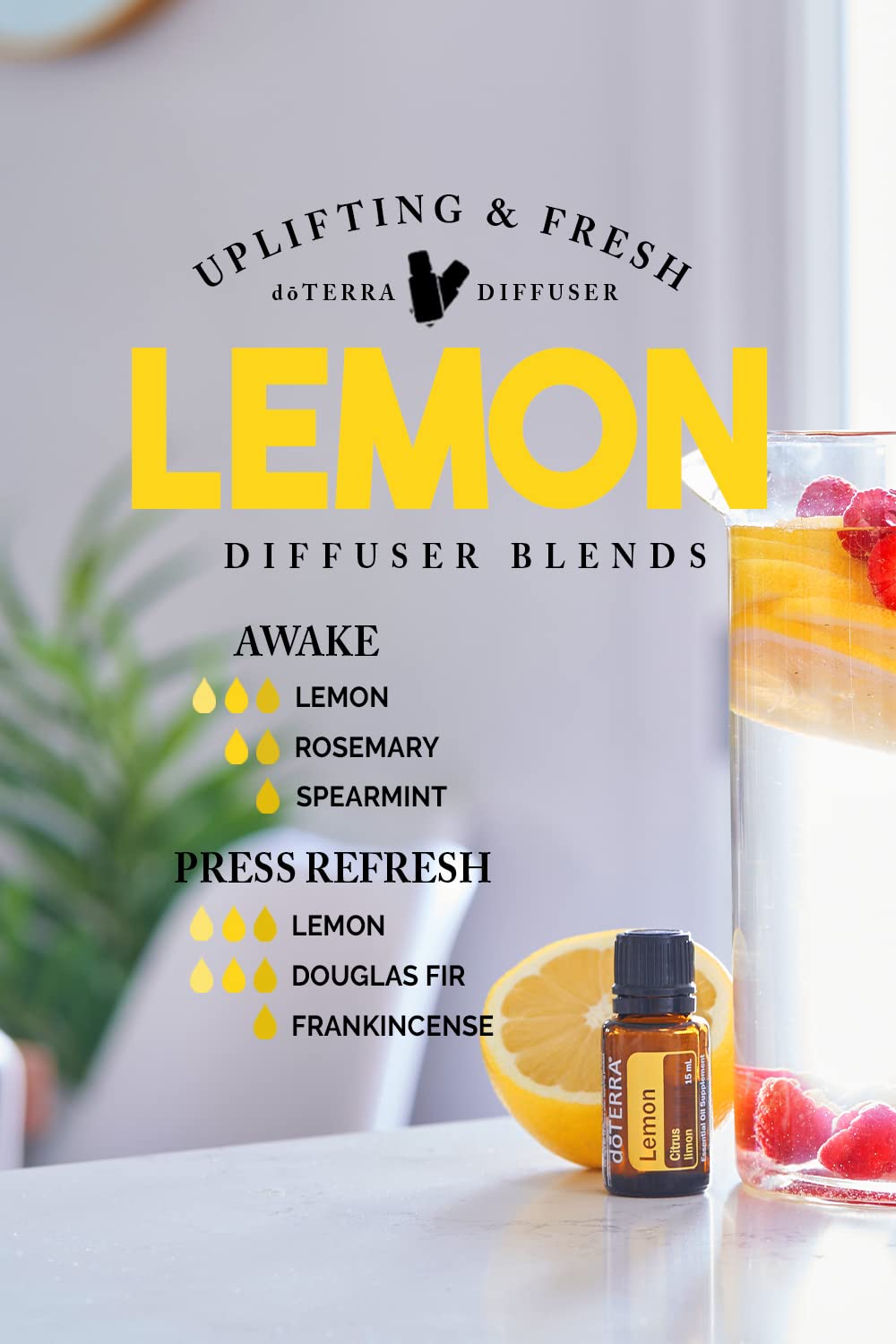 doTERRA Limón para limpieza natural del hogar y superficies