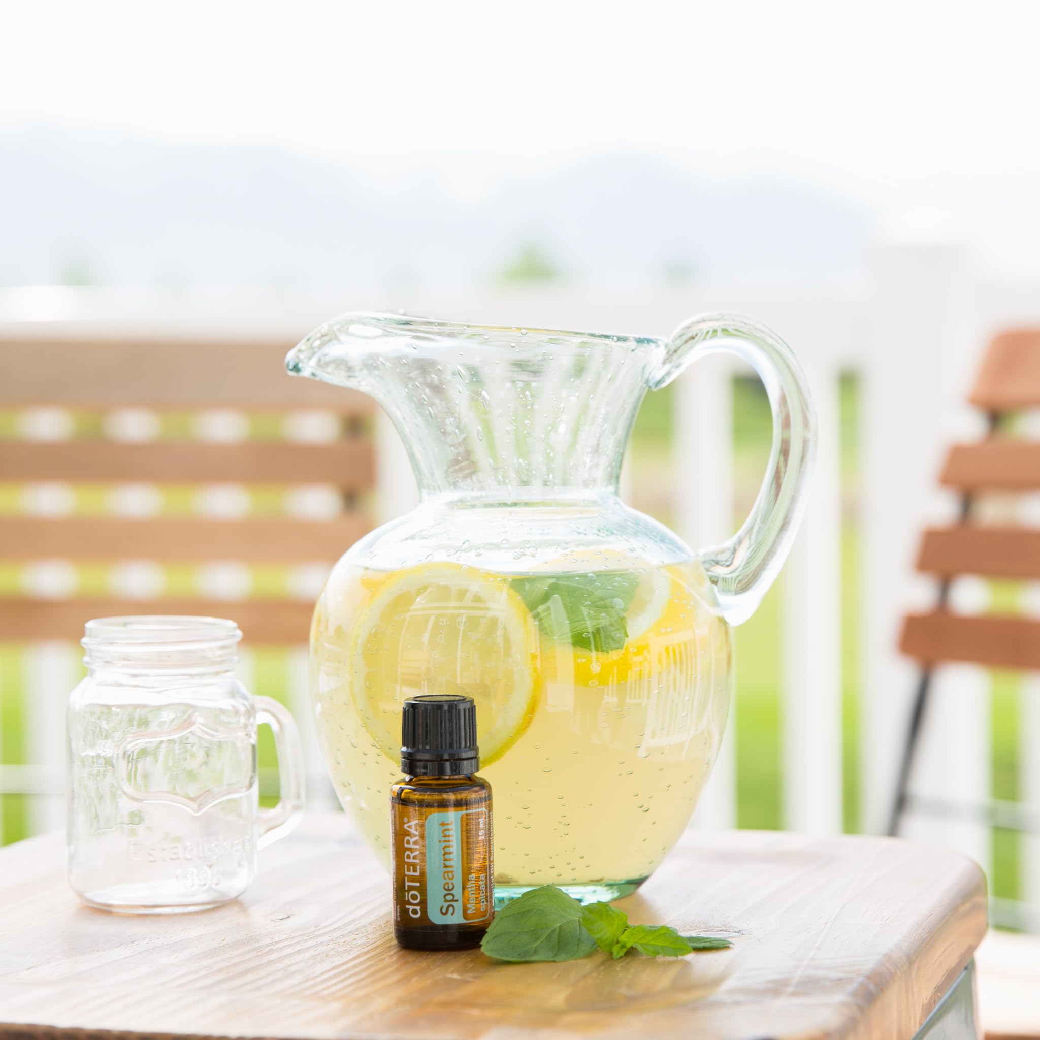 doTERRA Menta Verde aceite esencial, higiene bucal con aliento fresco
