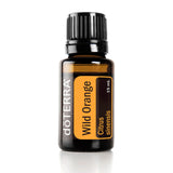 doTERRA Naranja Salvaje frasco con aroma intenso para difundir en casa.