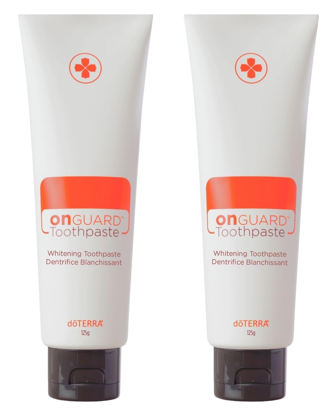 doTERRA On Guard pasta dental blanqueante, doble paquete para uso diario y frescura