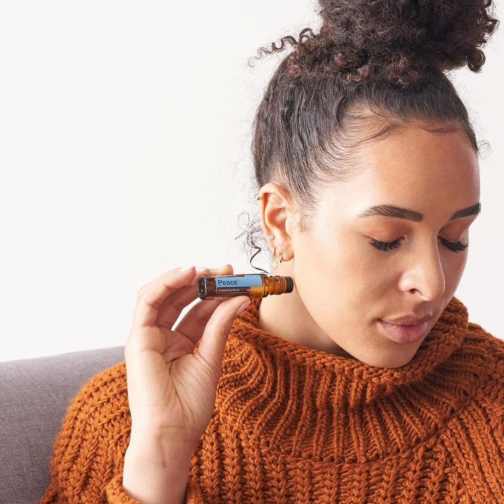 doTERRA Peace Touch aplicación en templos para calmar la mente durante el día.