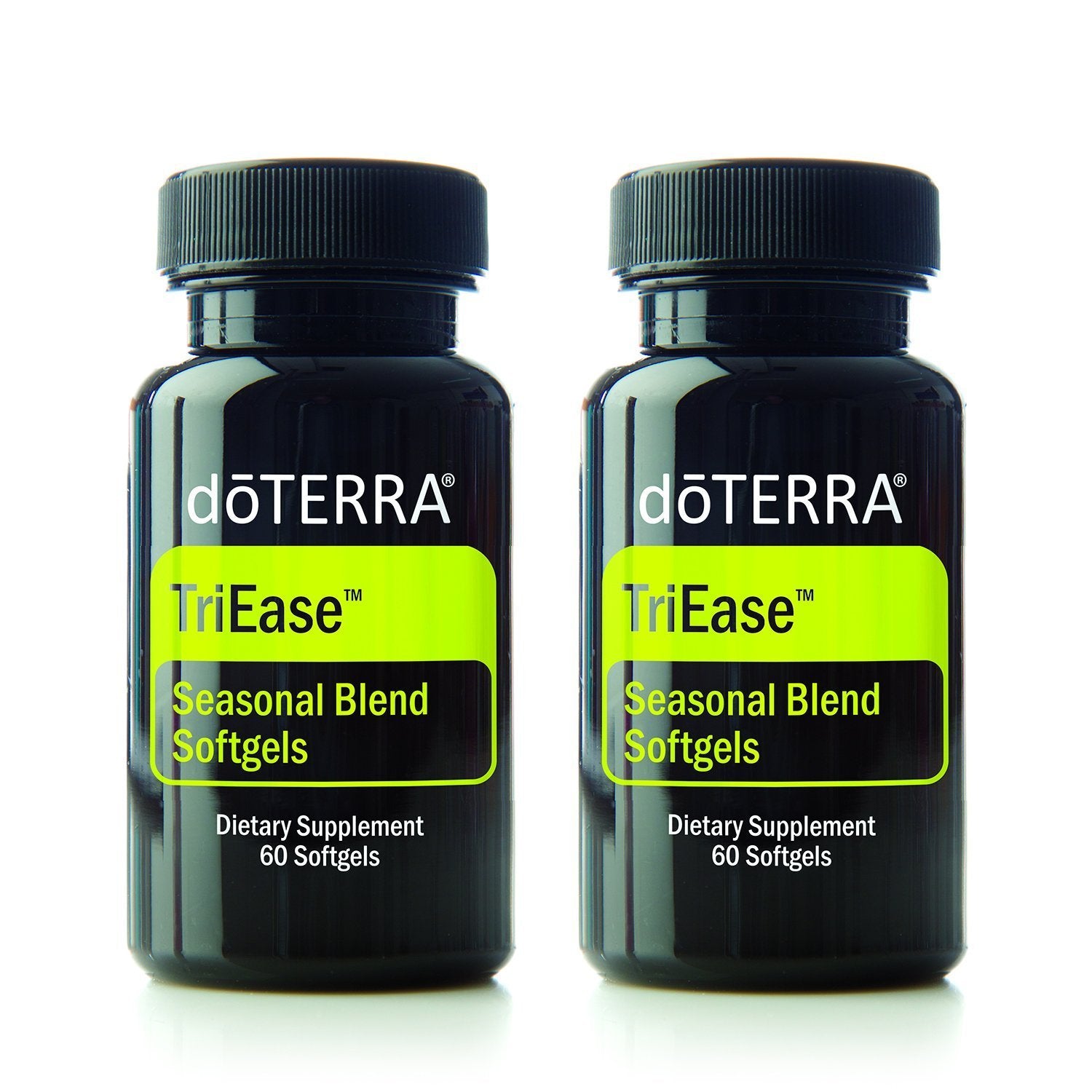 doTERRA TriEase: cápsulas blandas para apoyar la respiración clara y el bienestar estacional.