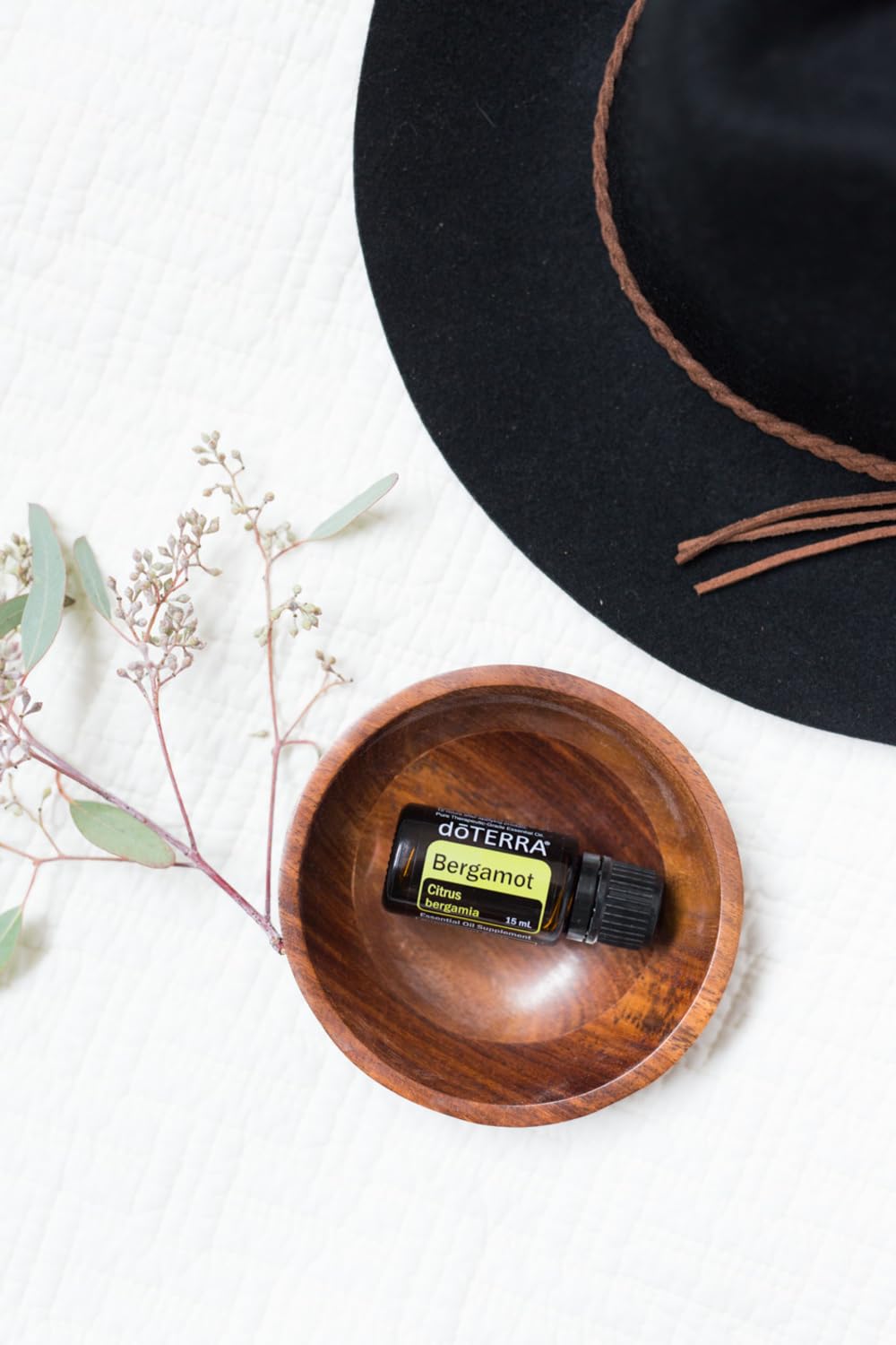 doTERRA Bergamot aplicada en piel para limpieza suave