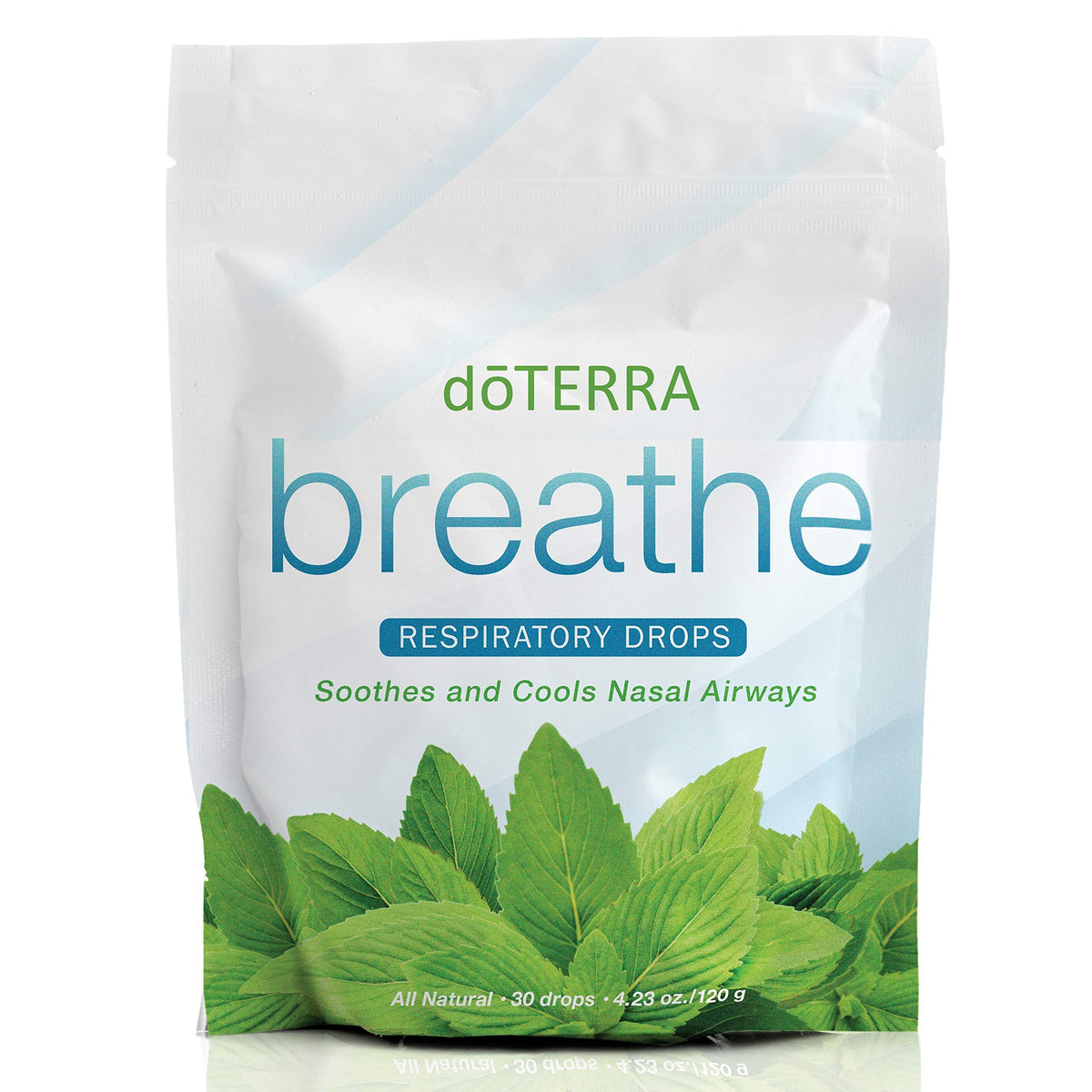 doTERRA Breathe Drops para vías respiratorias, aroma mentolado que facilita la respiración y calma.