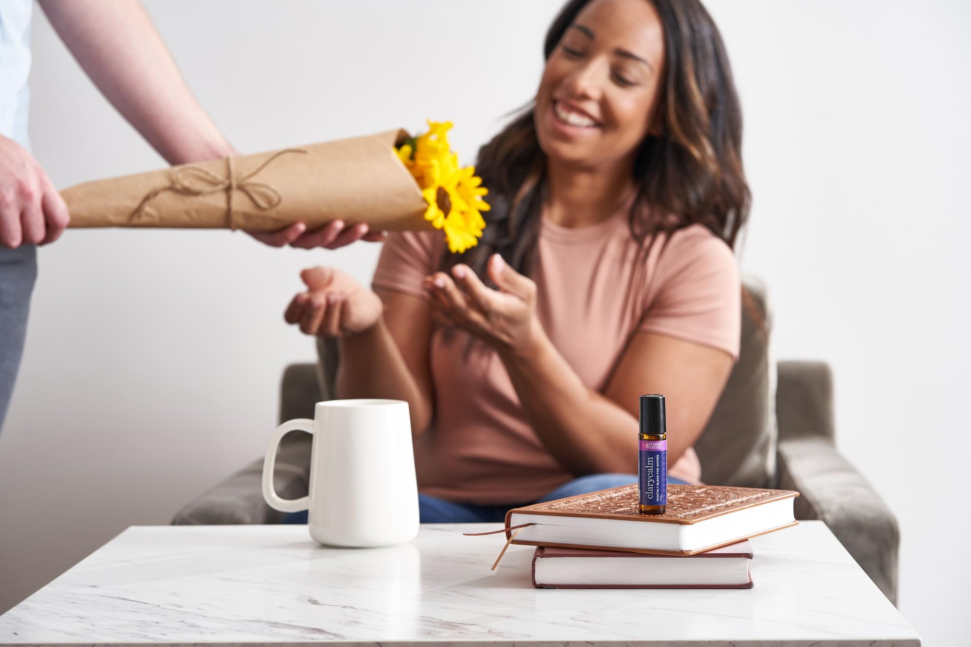 doTERRA Clary Calm aroma relajante ideal para meditación o descanso.