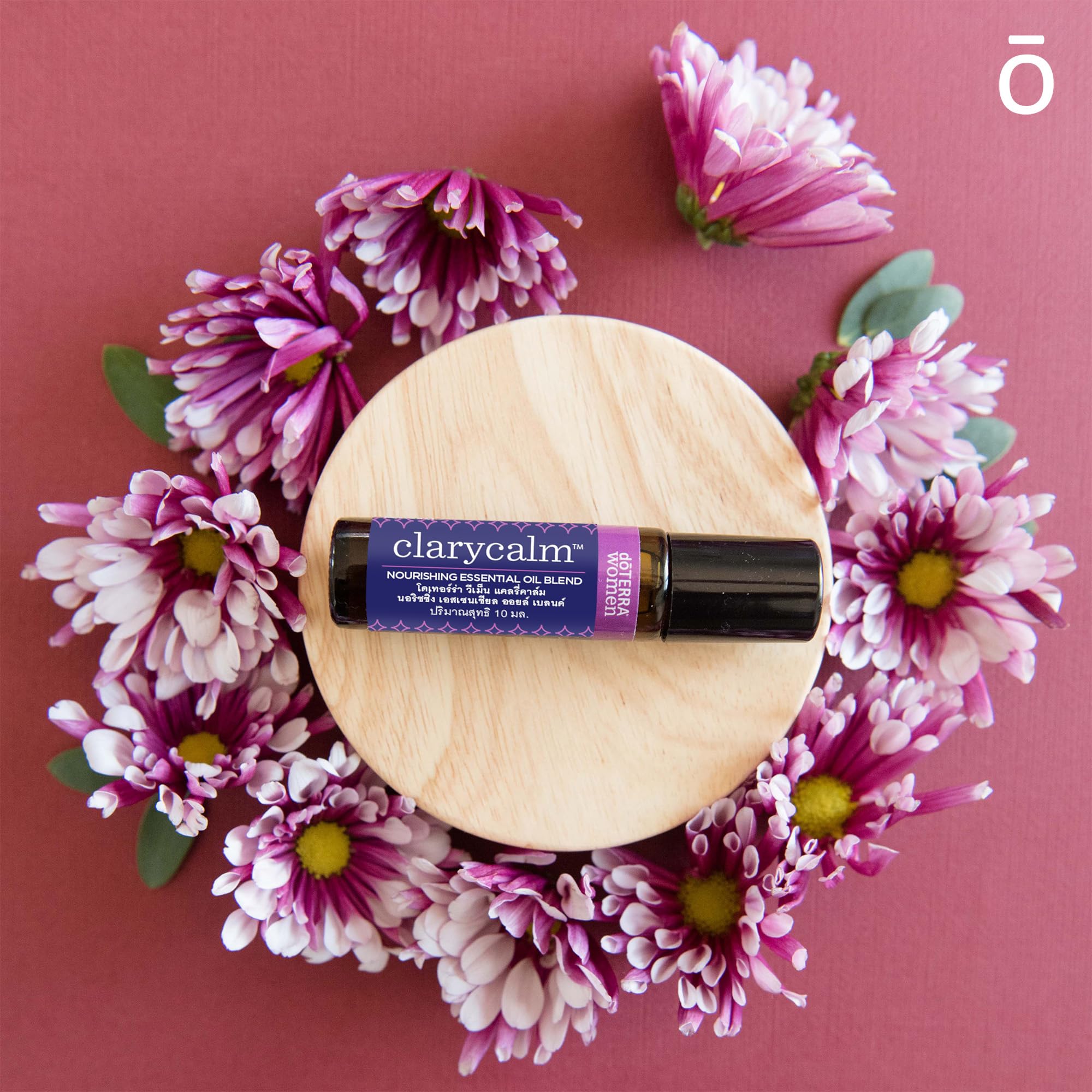doTERRA Clary Calm empaque colorido, presentación lista para regalo.