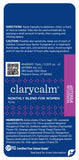 doTERRA Clary Calm etiqueta de ingredientes para mayor transparencia.