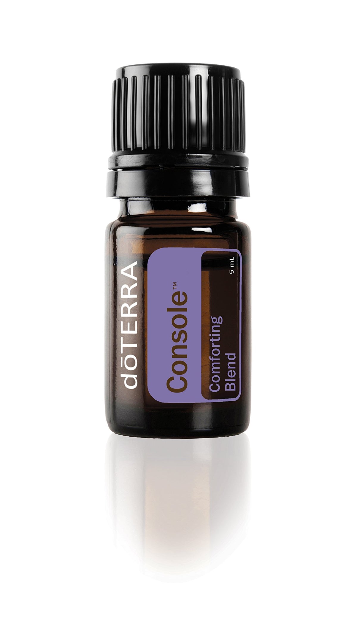 doTERRA Console: bote ámbar de 5 ml para aromaterapia calmante.
