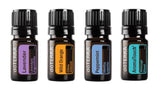 doTERRA kit viaje: botellas de 5 ml para viaje, aroma calmante.