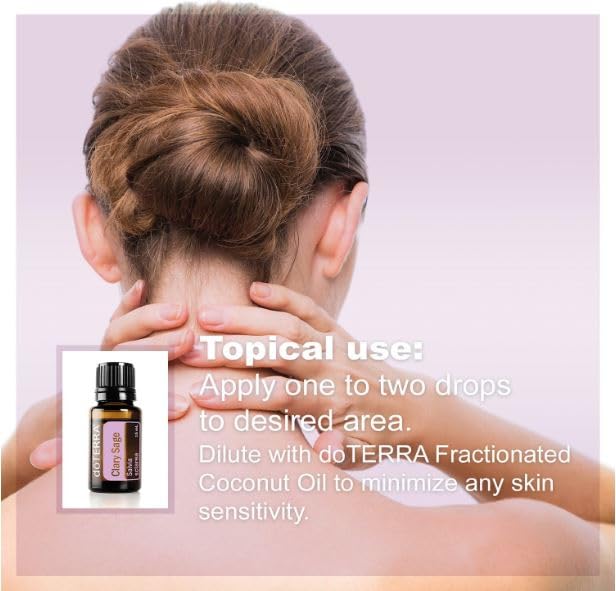 doTERRA Clary Sage, masaje abdominal suave para apoyo durante el ciclo