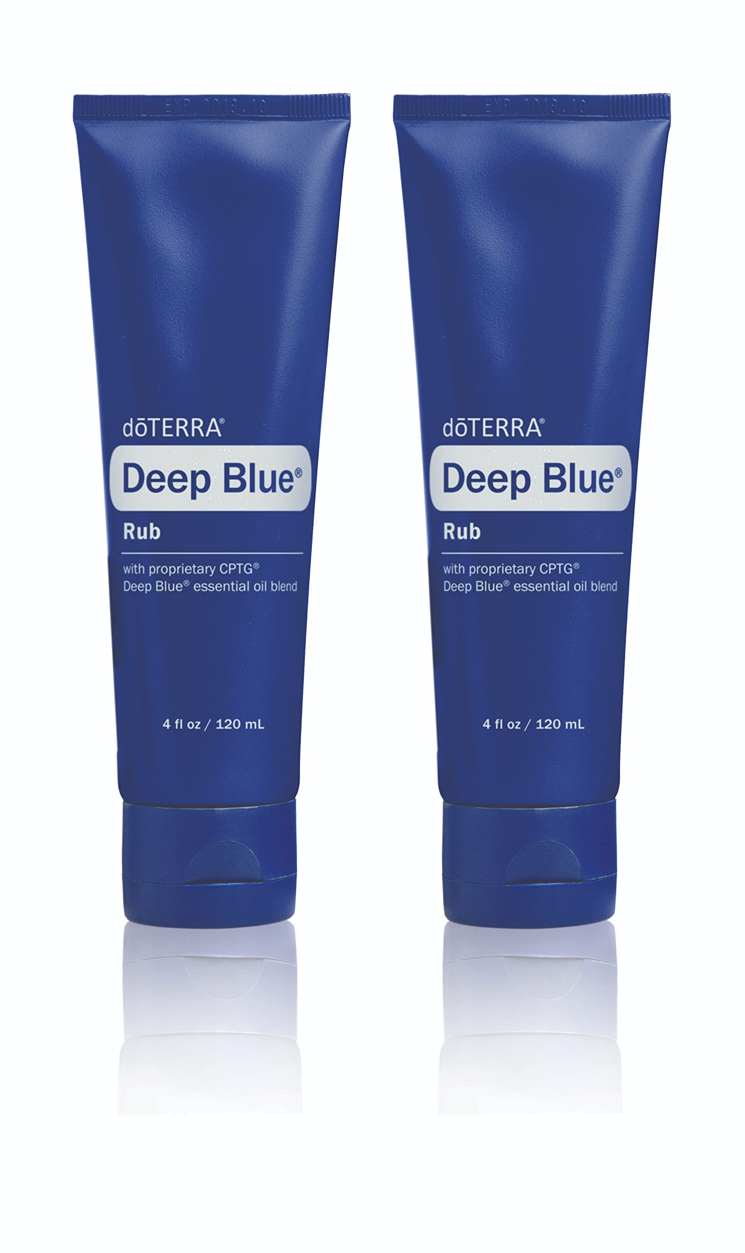 doTERRA Deep Blue Rub 2-pack en empaque visible, ideal para uso en casa.