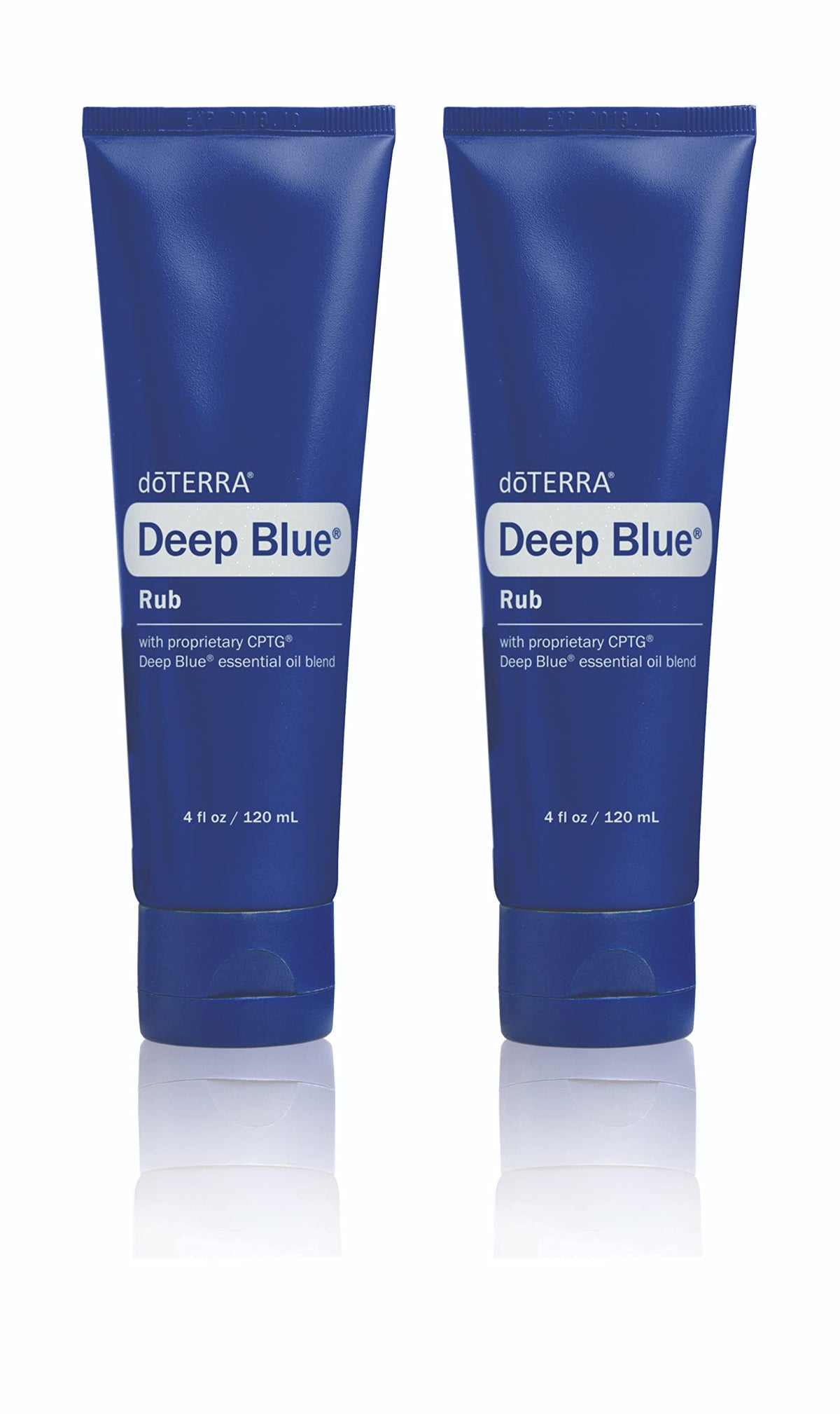 doTERRA Deep Blue Rub 2-pack en empaque visible, ideal para uso en casa.