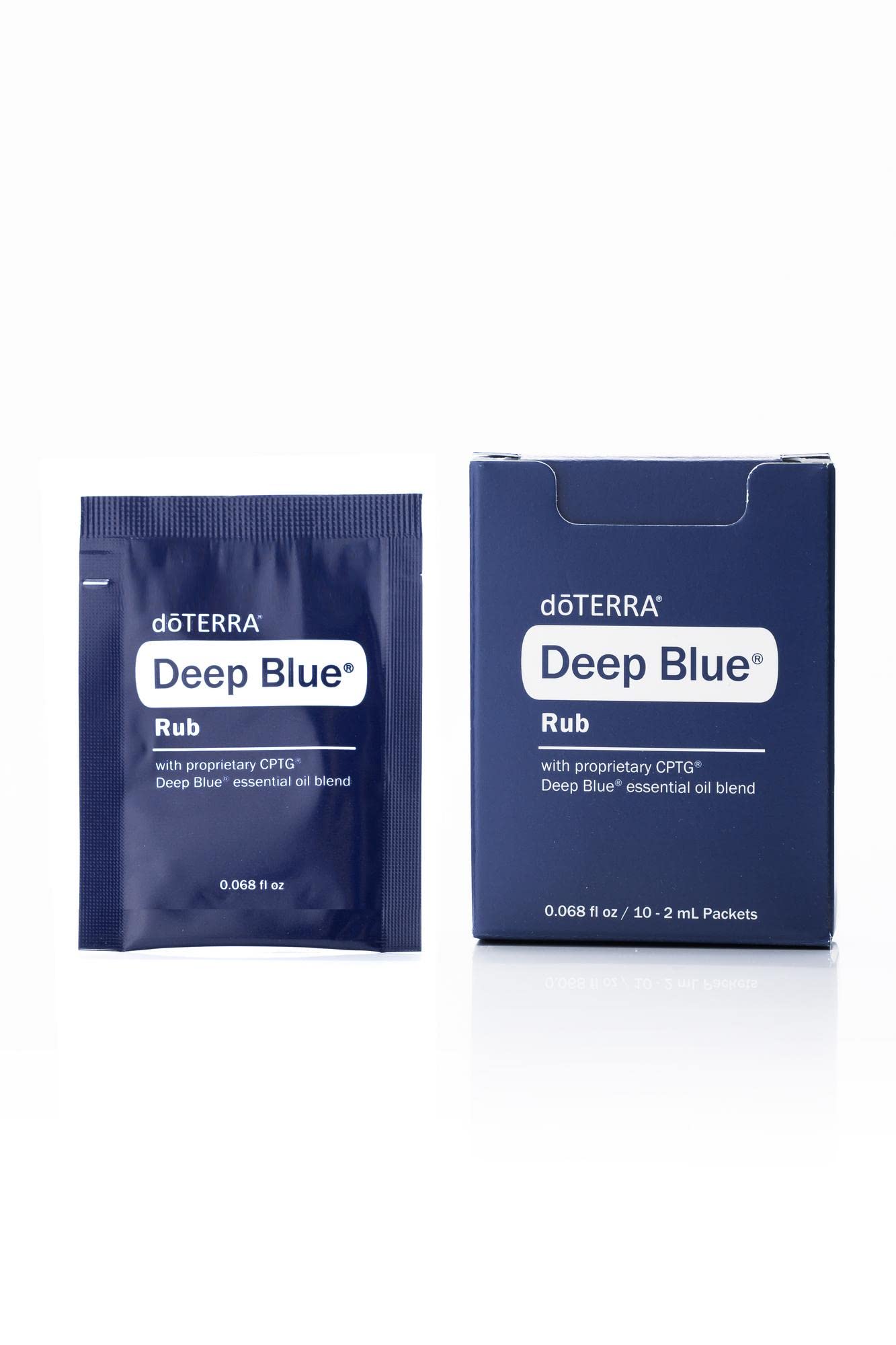 doTERRA Deep Blue Rub envase mini para masaje en casa