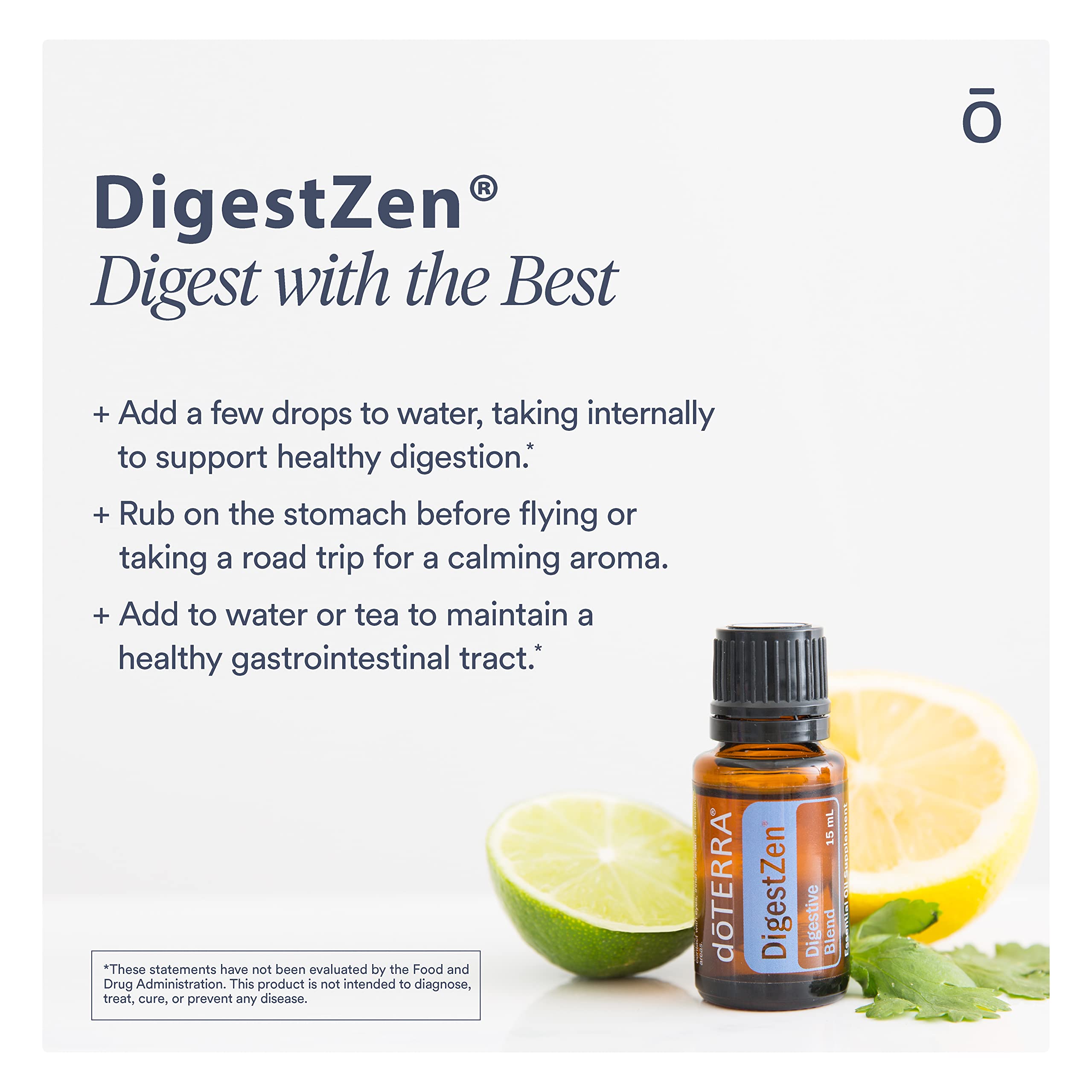 doTERRA DigestZen, cuentagotas en acción para aplicación precisa