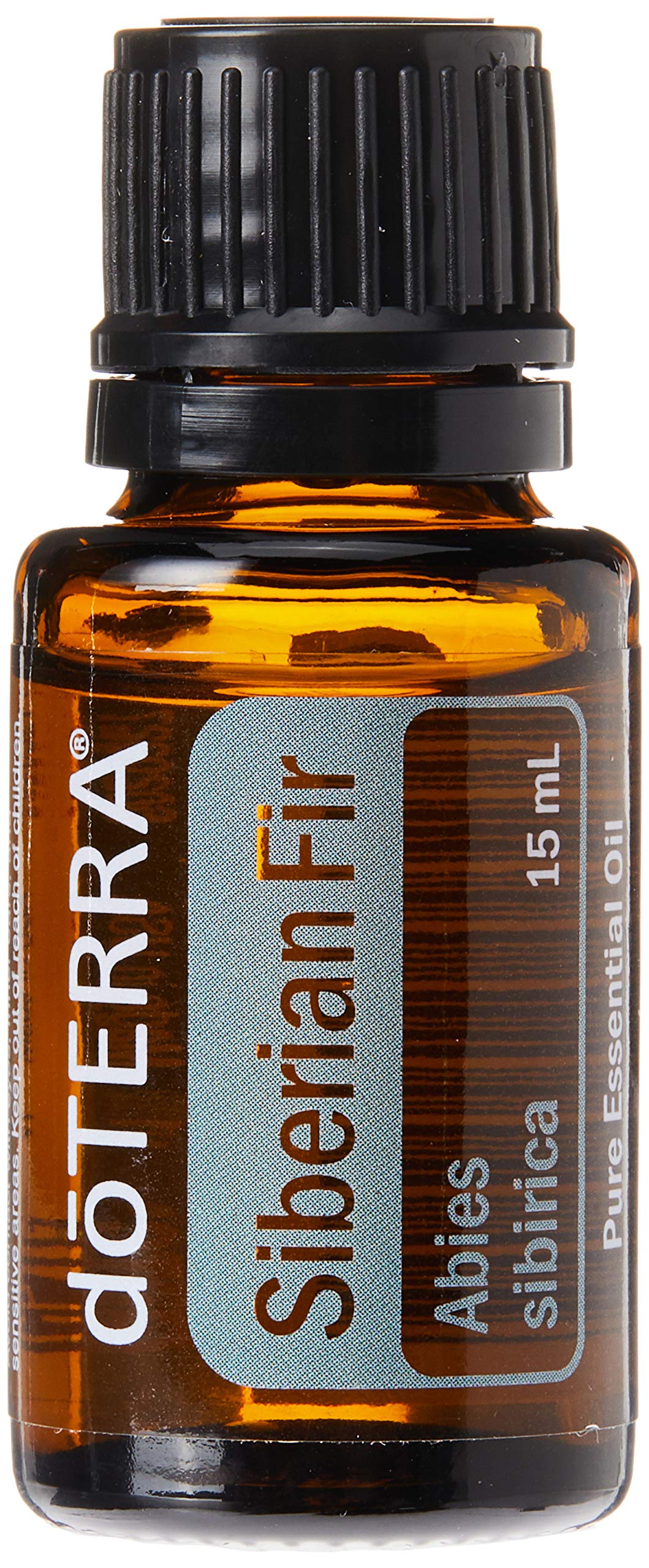 doTERRA Aceite esencial de abeto siberiano botella: aroma calmante para relajación diaria.