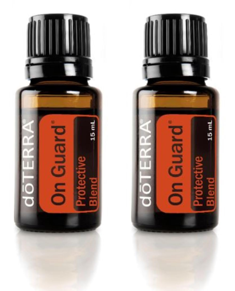 doTERRA On Guard botella de 15 ml vista frontal, ideal para uso diario en el hogar