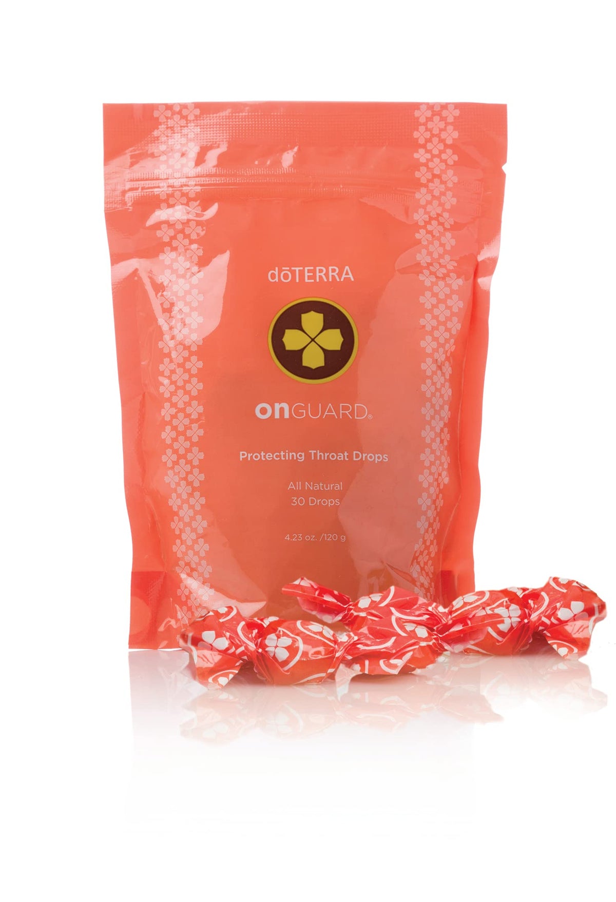 doTERRA On Guard Gotas para Garganta, envueltas individualmente, útiles para uso diario.
