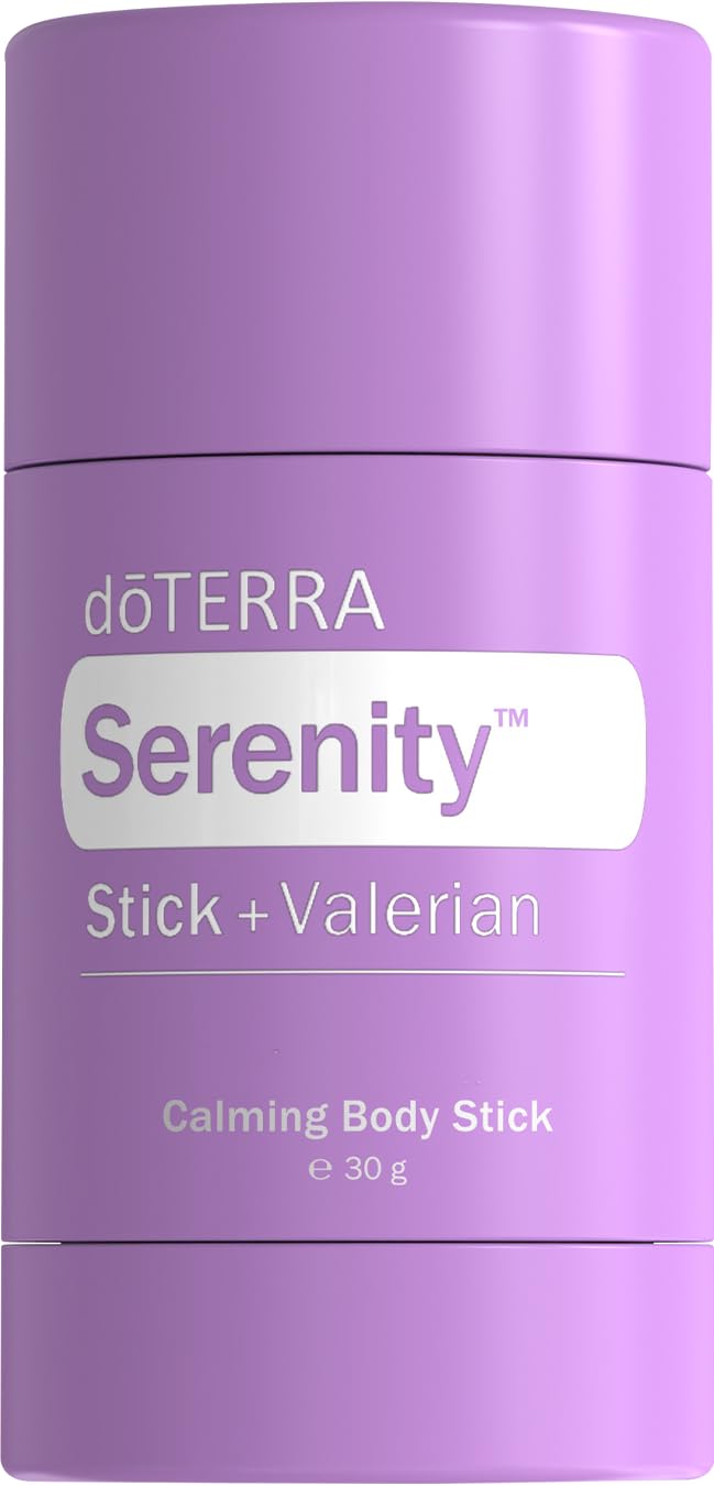 doTERRA Serenity Stick con valeriana para promover relajación nocturna y descanso