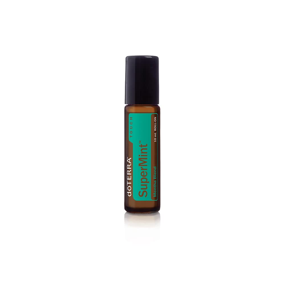 doTERRA SuperMint Touch – botella en primer plano con aroma revitalizante para la piel