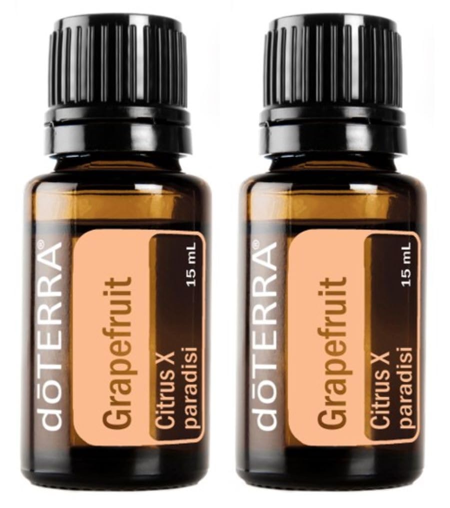 doTERRA Toronja, botella de aceite esencial para difusor con aroma cítrico.